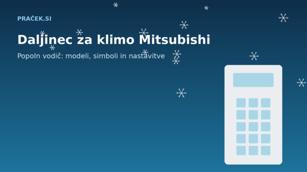 Daljinec za klimo Mitsubishi