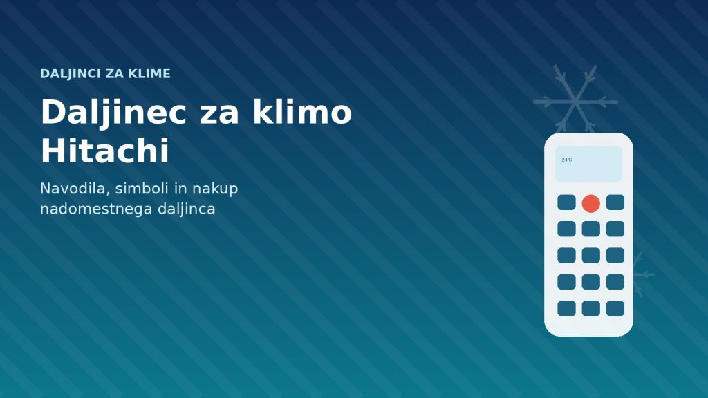 Daljinec za klimo Hitachi