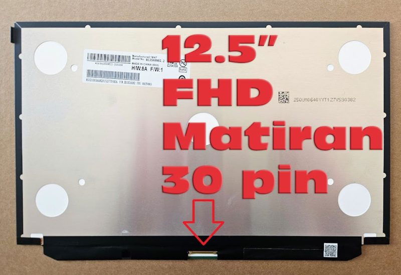 12,5" FHD IPS LCD Zaslonski 00HN883 00HN884 30 Pin Mat EDP, Brez Nosilcev, Novo