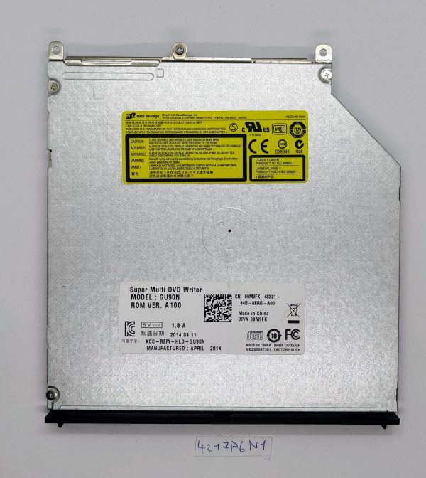 09M9FK 9M9FK GU90N za Dell Latitude Inspiron XPS Precision CD DVD zapisovalnik M4800 prenosnik - rabljeno