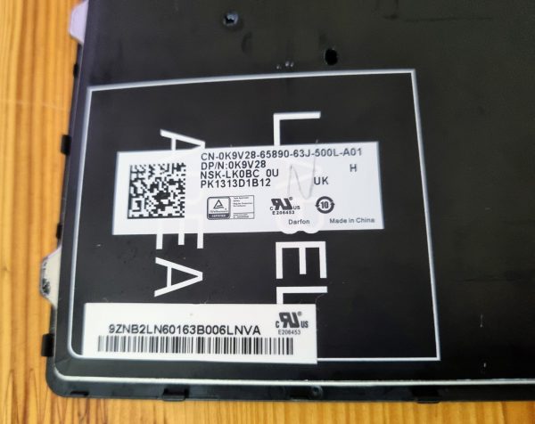 Dell tipkovnica 0K9V28 UK (QWERTY) E7450 E5450 3340 E7250 - rabljeno - Image 3