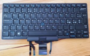 Dell tipkovnica 0K9V28 UK (QWERTY) E7450 E5450 3340 E7250 - rabljeno