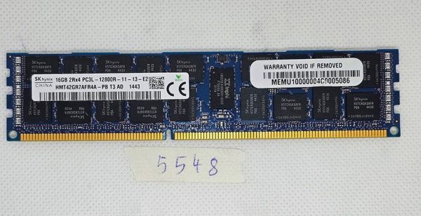 16GB 2Rx4 PC3L 12800R pomnilniški modul HMT42GR7AFR4A-PB za namizne računalnike - rabljeno