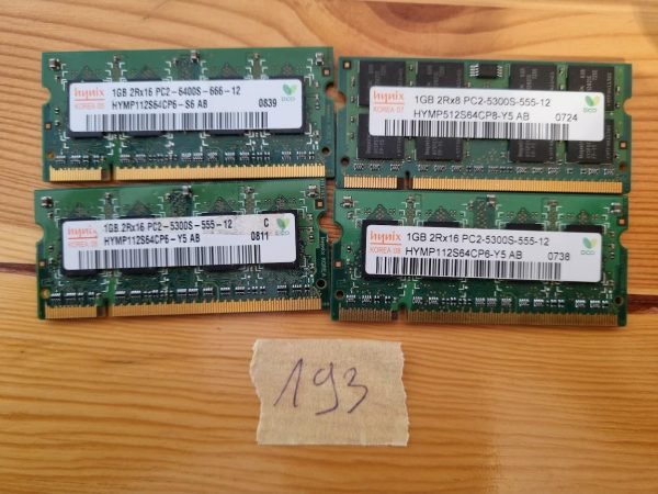 1 MODUL 512MB 2Rx16 PC2 - 5300S - 555 - 12 HYNIX PRENOSNA SPOMIN - rabljeno