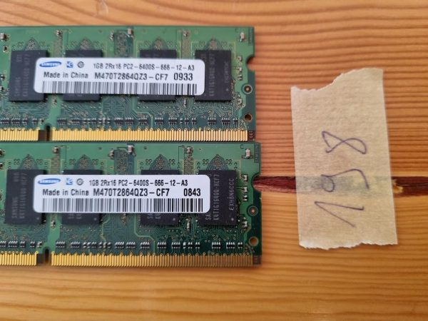 Samsung 1GB 2Rx16 PC2-6400S-666-12-A3 Pomnilnik RAM za prenosnike - rabljeno