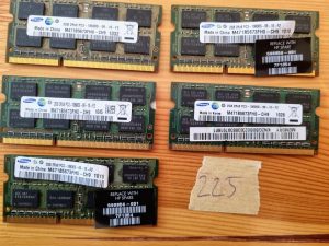 Samsung Job Lot 5x2GB DDR3 PC3-12800S 1600MHz SODIMM prenosni RAM spomin 204pin - rabljeno