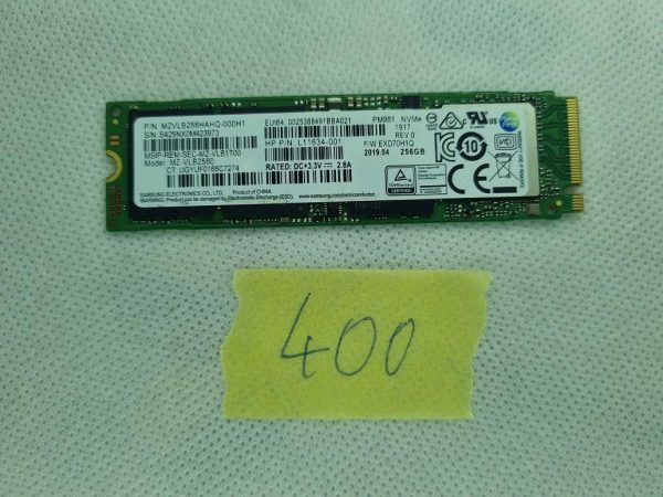 Samsung SSD trdi disk MZNTY256HDHP-000KN MZ-NTY2560 m.2 SATA - rabljeno