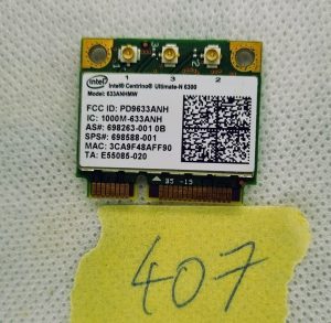 Intel Ultimate-n 6300 Mini Pci-e WiFi brezžična omrežna kartica 633anhmw - rabljeno