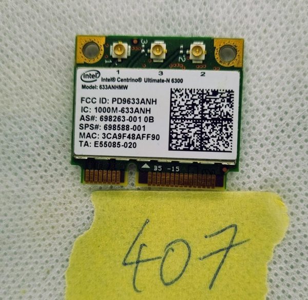 Intel Ultimate-n 6300 Mini Pci-e WiFi brezžična omrežna kartica 633anhmw - rabljeno