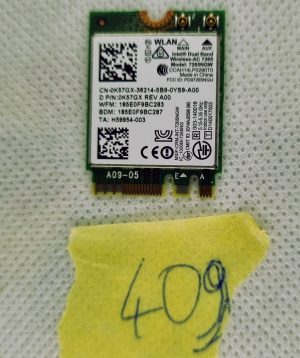 Dell Inspiron 17,3" 17 7746 Pristna brezžična WiFi kartica 7265NGW K57GX - rabljeno