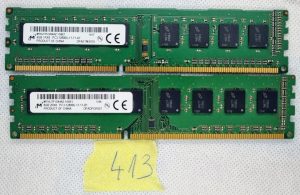 LOT DVA Micron (2x4GB) DDR3 1600MHz PC3-12800U MT16JTF51264AZ - rabljeno