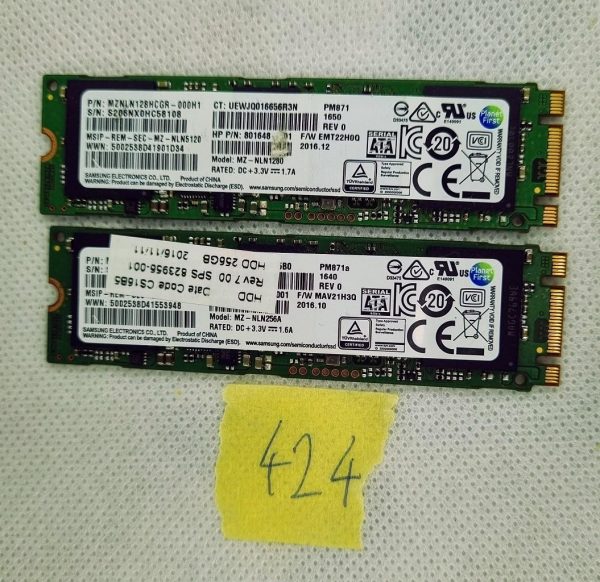 Samsung MZ-NLN5120 M.2 SSD 256GB SATA - rabljeno