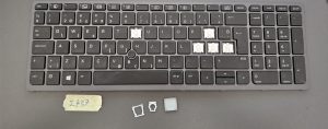 Tipka s osvetlitvijo za HP 848311-001 PK131C31A00 SG-81610-XUA SN7142BL | PK131C31A28 | UK postavitev | Del za prenosne računalnike - rabljeno