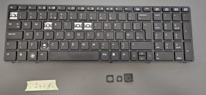 Tipka za tipkovnico HP 701986-001 za EliteBook 8570p | 550125W00-035-G | britanska postavitev | Delovi za prenosne računalnike - rabljeno