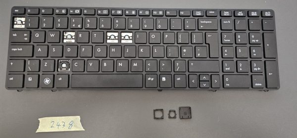 Tipka za tipkovnico HP 701986-001 za EliteBook 8570p | 550125W00-035-G | britanska postavitev | Delovi za prenosne računalnike - rabljeno