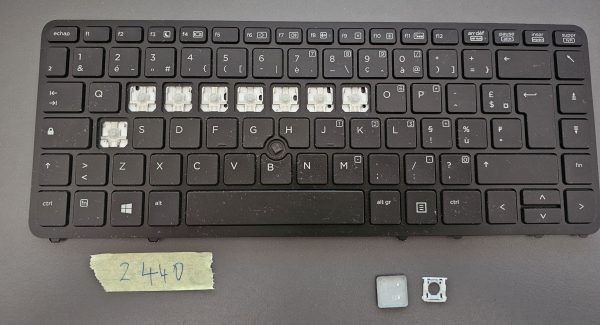 Tipka za prenosni računalnik HP EliteBook 840 G1 G2, 850 G1 G2, ZBook 14 G1/G2, 15u G2 | 6037BOO85805 | britanska postavitev | posamezna tipka - rabljeno