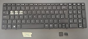 FOXCONN ZAMENJALNA TIPKOVNICA [641180-001] za HP ProBook 550 | 10MG00-515-G11080301SM | Posamezna tipka | UK postavitev - rabljeno