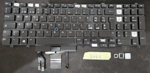 Posamezna tipka za prenosni računalnik za Dell Latitude E5550, Precision 3510/7510 - osvetljena - del 0HYRF9 - rabljeno