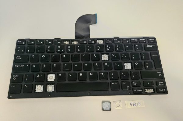 Zamenjava tipk za osvetljen tipkovnico Dell Latitude 5414 QWERTY 03N36K - rabljeno