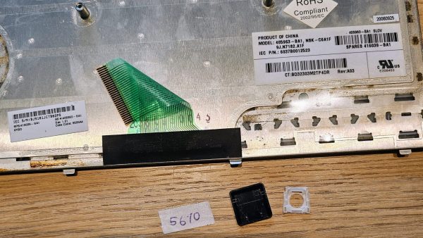 HP Compaq 405962-001 405963-001 395452-001 Zamenjava tipk na tipkovnici Brez osvetlitve - rabljeno - Image 2