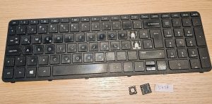 HP 250 G3 255 G3 256 G3 15-r 15t-r100 Compaq 15-h000 15-s000 Zamenjava tipk na tipkovnici (PK1314D2A00, PK1314D2A22) - rabljeno
