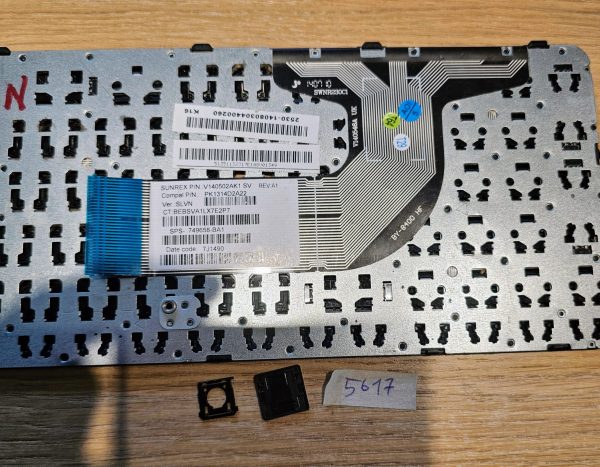HP 250 G3 255 G3 256 G3 15-r 15t-r100 Compaq 15-h000 15-s000 Zamenjava tipk na tipkovnici (PK1314D2A00, PK1314D2A22) - rabljeno - Image 2