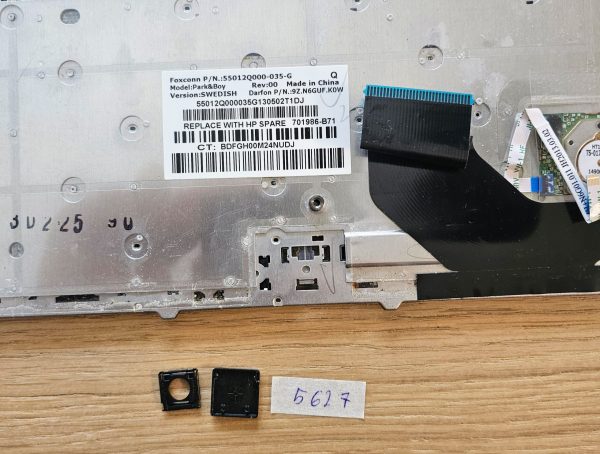 Zamenjava tipke za tipkovnico HP EliteBook 8570P (55012Q000) - rabljeno - Image 2