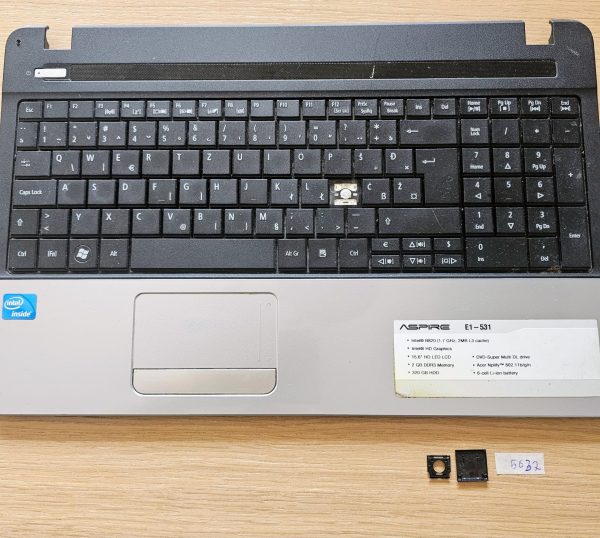 Zamenjava tipk za tipkovnico Acer Aspire - brez osvetlitve (9Z.N3M82.F1D, PK130PI2B00) - rabljeno