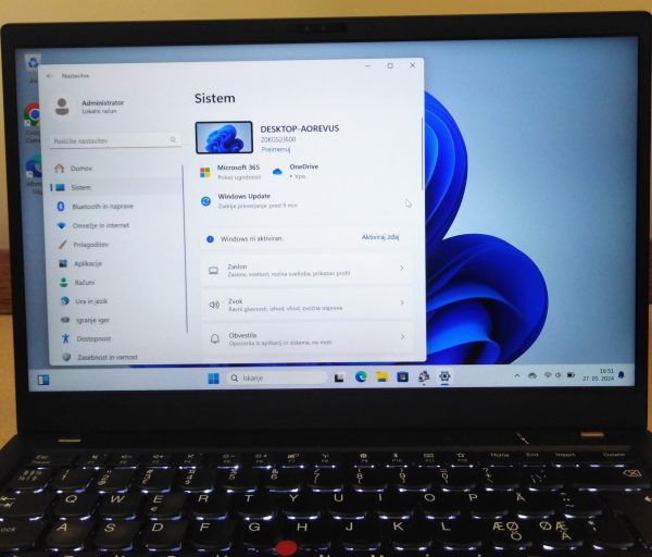 Lenovo ThinkPad X1 Carbon Gen 8 - Intel Core i5, 16GB RAM, 240GB NVMe SSD, 14'' FHD Touch zaslon, Windows 11 Pro, Rabljen - Image 6