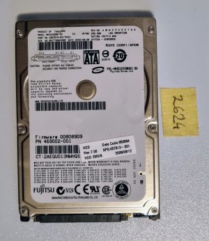 250GB 2,5'' SATA trdi disk CA07018-B31700C1, 2008-10-16, FW 00808909, 469002-001 - Originalna prenosna trda disk Toshiba 750GB SATA 2.5 HDD - rabljeno