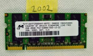 2GB DDR2-800 SODIMM Micron MT16HTF25664HY ekvivalentna prenosna računalniška pomnilnika RAM - rabljeno