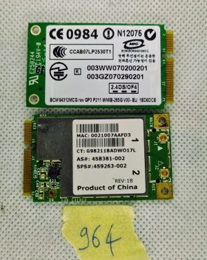 459263-002 Broadcom 4312Mcg Mini Pci 802.11B/G Wifi adapter - rabljeno