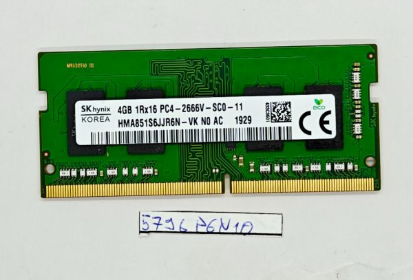 4GB 1Rx16 PC4-2666V SC0 11 DDR4 prenosni RAM – Originalna nadgradnja pomnilnika - rabljeno
