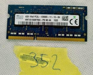 4GB 1Rx8 SK Hynix HMT451S6BFR8A-PB PC3L-12800S DDR3L-1600 RAM 1.35v pomnilnik - rabljeno