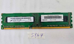 4GB namizni RAM PC3L-12800U 2Rx8 1600MHz DDR3L – Preizkušen in pripravljen za uporabo - rabljeno