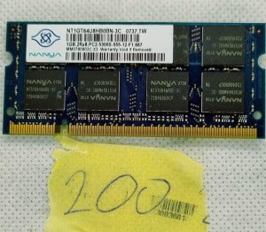 Nanya 1GB PC2-5300 DDR2-667MHz Non-ECC NT1GT64U8HB0BN-3C prenosni ra?unalnik pomnilnik - rabljeno