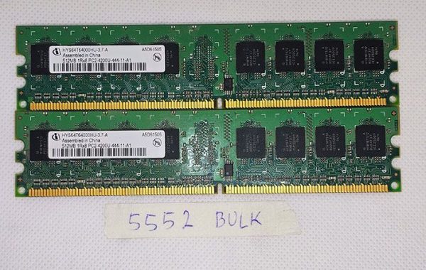 BULK 512MB 1Rx8 PC2-4200U-444-11-A1 RAM za namizne računalnike - Pravi nadomestek - rabljeno