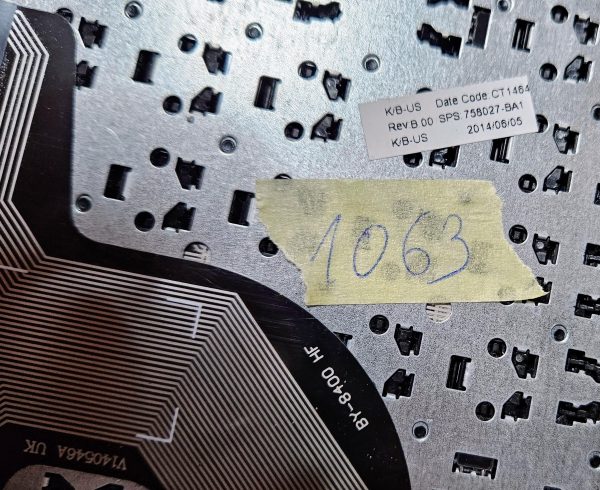 Enojne tipke za tipkovnico HP 350 G1 350 G2 355 G1 355G2 752928-001 758027-001 758027-001 ba1 - rabljeno - Image 3
