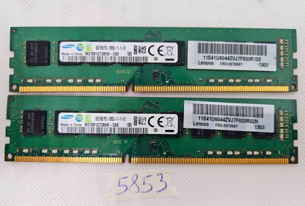 BULK 2 x 8GB 2Rx8 PC3-12800U 1600MHz DDR3 namenska RAM – Visokohitrostni pomnilnik - rabljeno