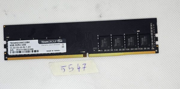 8GB DDR4 3200 TeamGroup namizni RAM CL22-22-22-52 -  pomnilniški modul - rabljeno