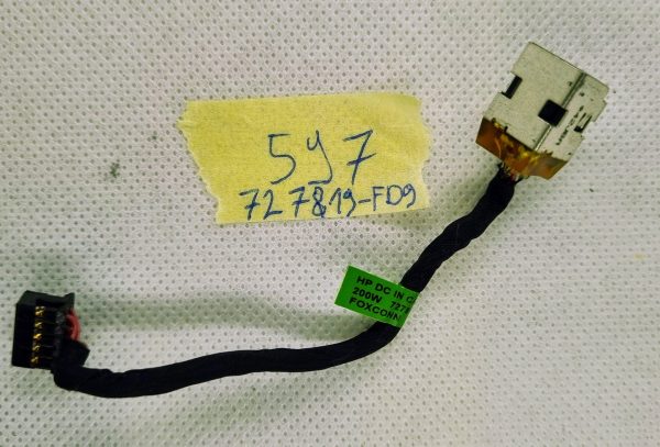 AC DC napajalni konektor s kablom za HP ZBOOK 15 17 G1 G2 727819-SD9 727819-FD9 - rabljeno