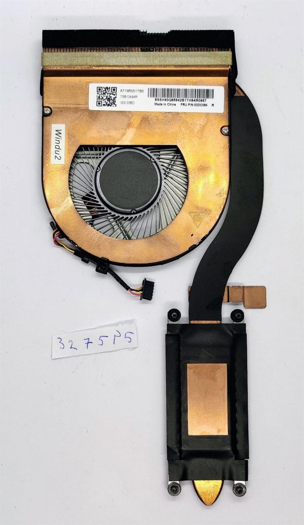 AT169001TB0 CPU hladilni ventilator za prenosni računalnik Lenovo ThinkPad T480 T470 - 01YR202 - rabljeno - Image 2