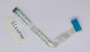AWM 2896 FFCFPC kabel - 40-pinski, dolžina 66 mm, 0,5 mm razmak, fleksibilen ravni kabel za računalniške dele - rabljeno