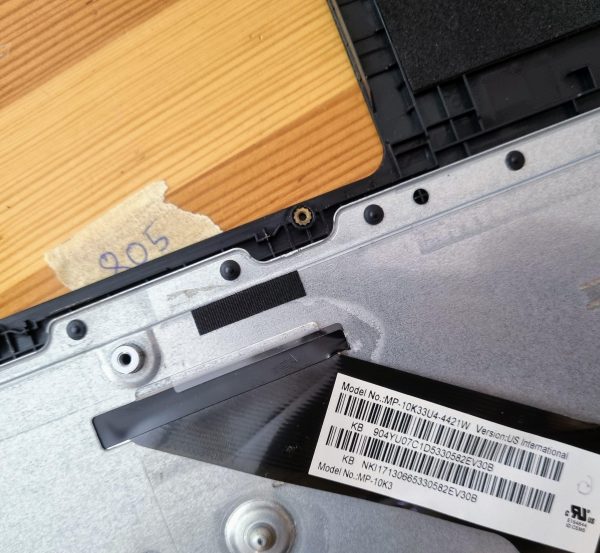 Acer Aspire E 15 ES1-512 ES1-531 EXTENSA 2530 zgornji del ohišja, podpora za dlan in tipkovnica - rabljeno - Image 3