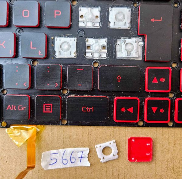 Acer Nitro AN515 AN517 italijanske tipke za tipkovnico LG05P_N14BRL – Delni deli za prenosnike - rabljeno - Image 2