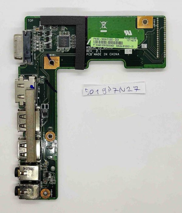 Asus K52J USB IO plošča – Originalna zamenjava | Visokokakovostna vmesna plošča - rabljeno