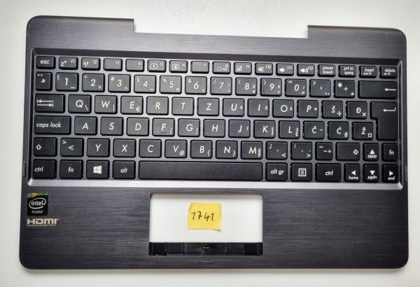 Asus Transformer Book T100 T100A T100C T100T T100TA T100TAF T100TAL T100TAM zgornja podloga za dlan s tipkovnico - rabljeno