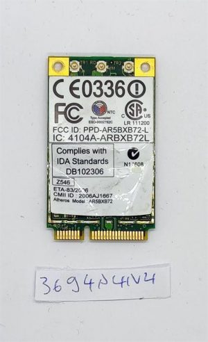 Atheros AR5BXB72 Ar5008 brezžična kartica 802.11abgn za Lenovo ThinkPad T61 X61 T61p 42T0825 - rabljeno