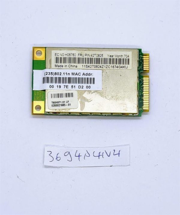 Atheros AR5BXB72 Ar5008 brezžična kartica 802.11abgn za Lenovo ThinkPad T61 X61 T61p 42T0825 - rabljeno - Image 2