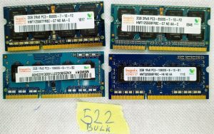 BULK 4 x Hynix 2GB 2Rx8 PC3-8500S-7-10-F2 HMT125S6TFR8C-G7 NO AA-C - rabljeno